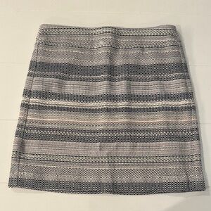 LOFT Striped Tweed Skirt